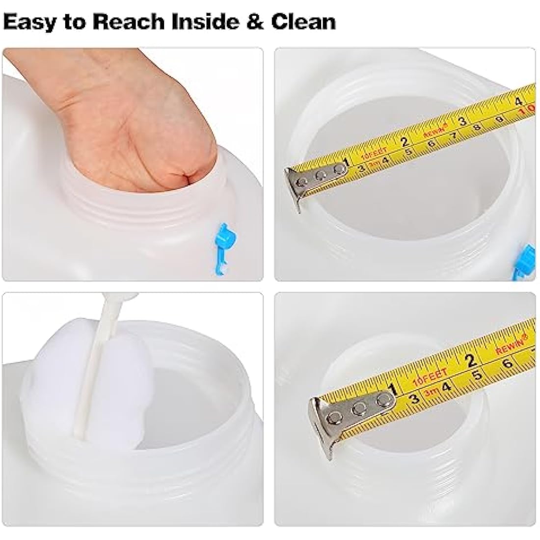 REDCAMP Portable Water Container with Tap | BPA-Free HDPE Storage Jug