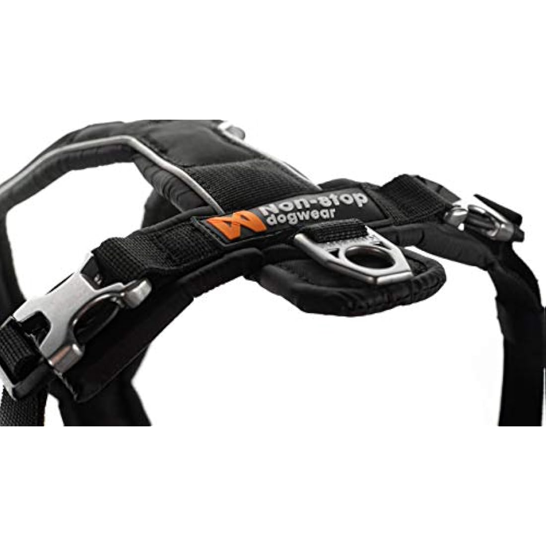 Non-Stop Dogwear Line Padded Adjustable Dog Harness - Black, Size 3