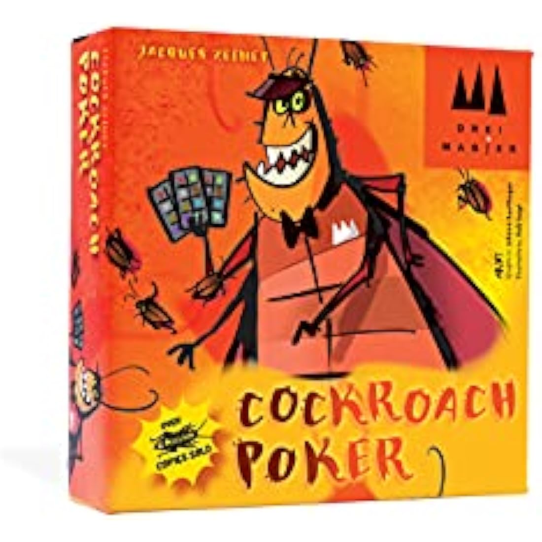 Schmidt Cockroach Poker - Strategic Bluffing Card Game for Families