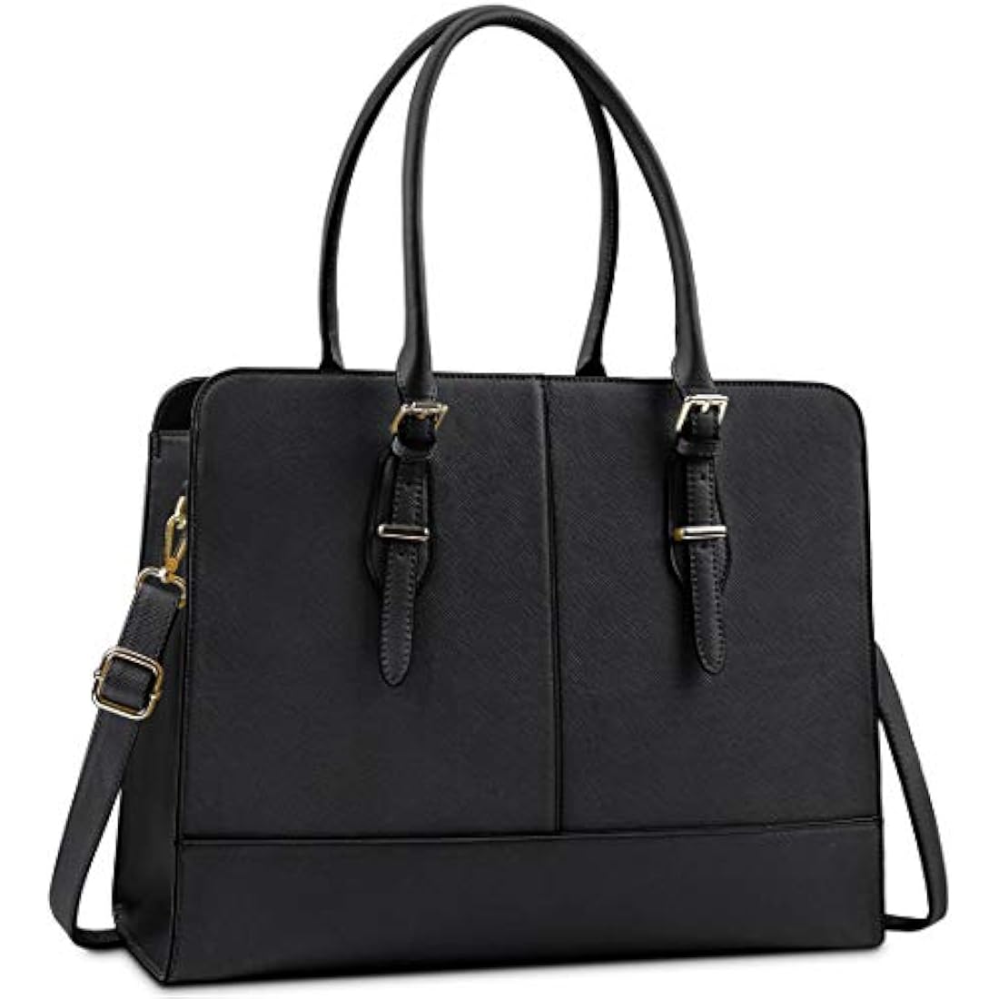 Leather Laptop Bag for Women | 15.6 inch Work Tote Handbag