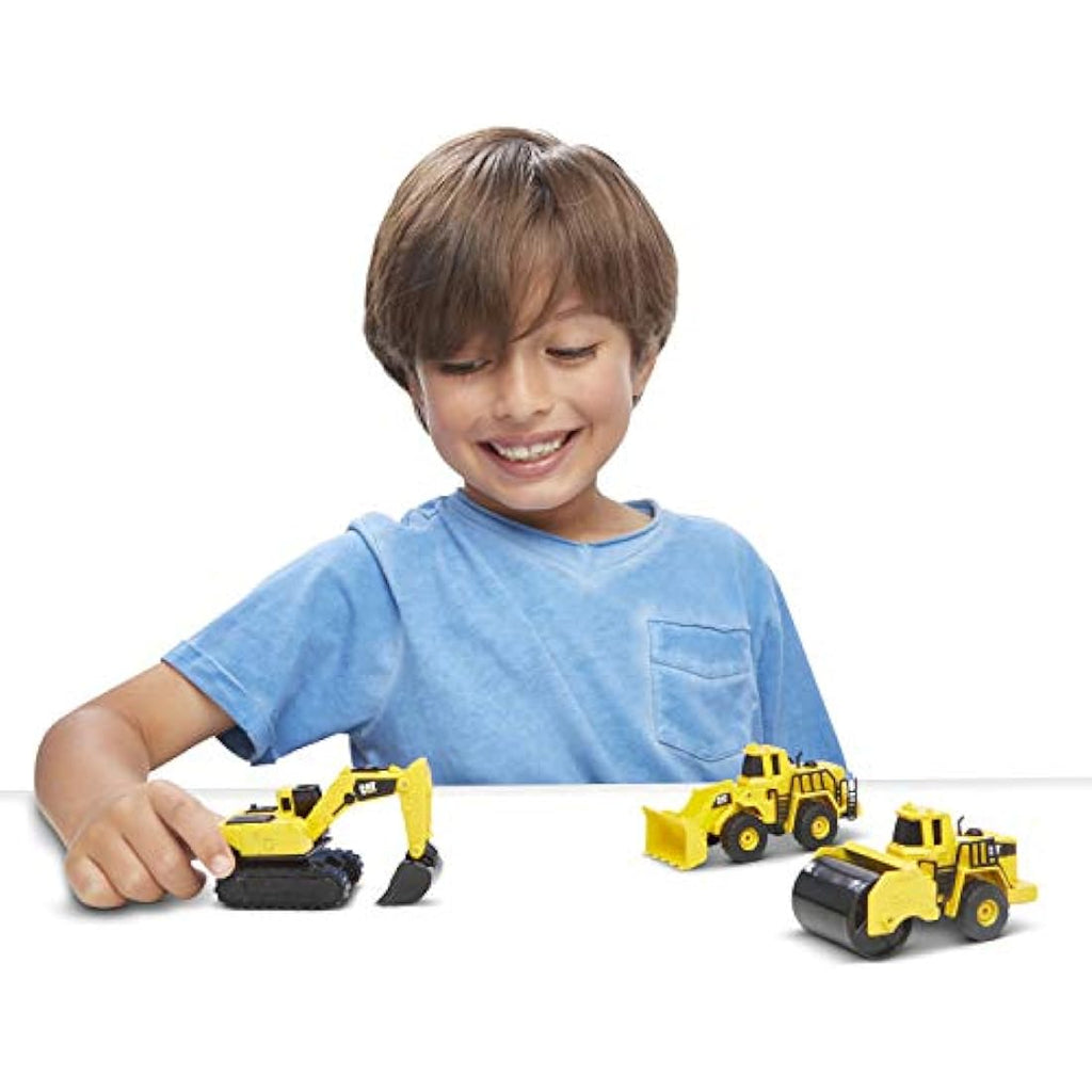CAT Die Cast Metal Construction Toy Set - Excavator & Loader 3-Pack