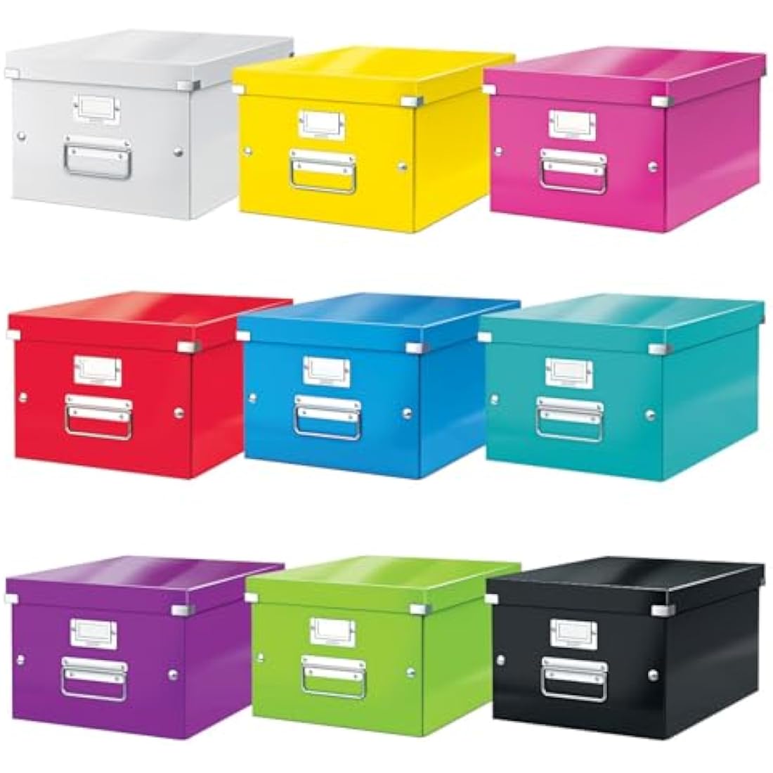 Leitz Click and Store A4 Medium Storage Box | Purple Document Organizer