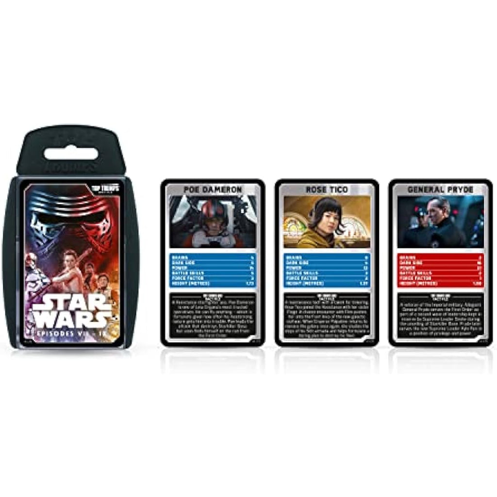 Top Trumps Star Wars Episodes 7-9 Card Game | Educational Travel Toy