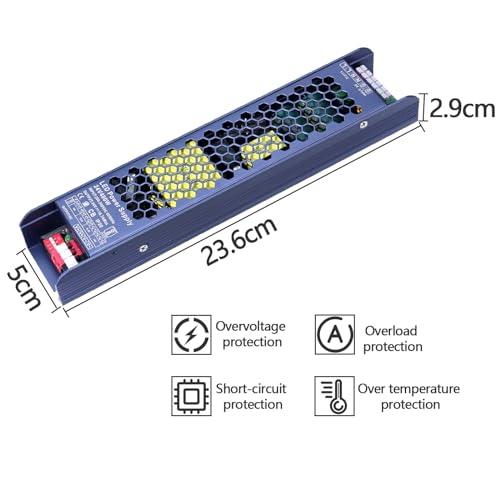 GOMING 24V 400W LED Driver – Slim 16.7A DC Power Supply Transformer