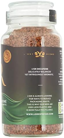 L'OR Decaf Instant Coffee – Smooth & Aromatic Soluble Coffee, 6 x 150g