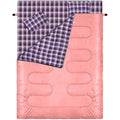 Sportneer Double Sleeping Bag | 3-Season Waterproof 2-Person Camping Gear