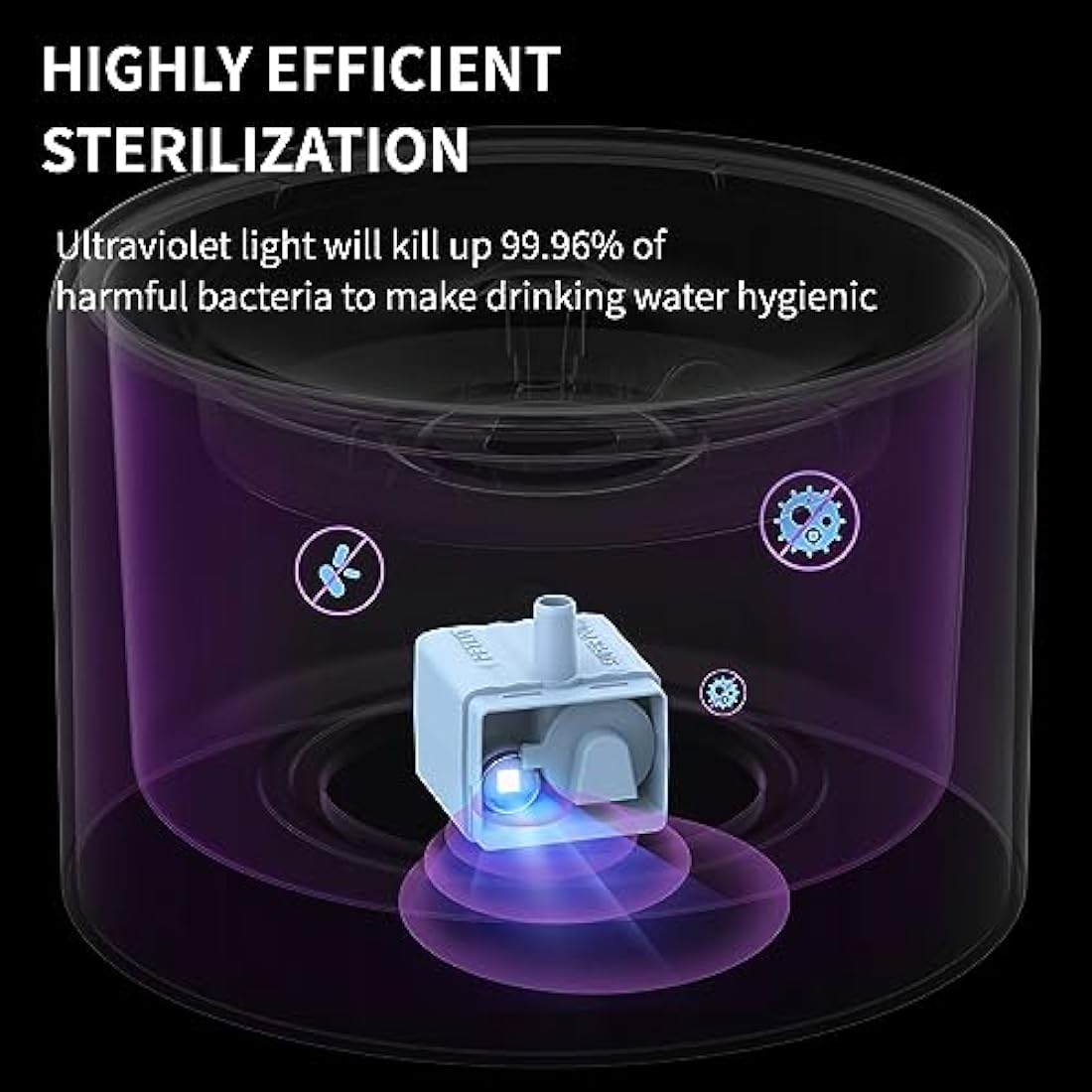 PETKIT Smart Cat Water Fountain – 1.8L Stainless Steel with App Control