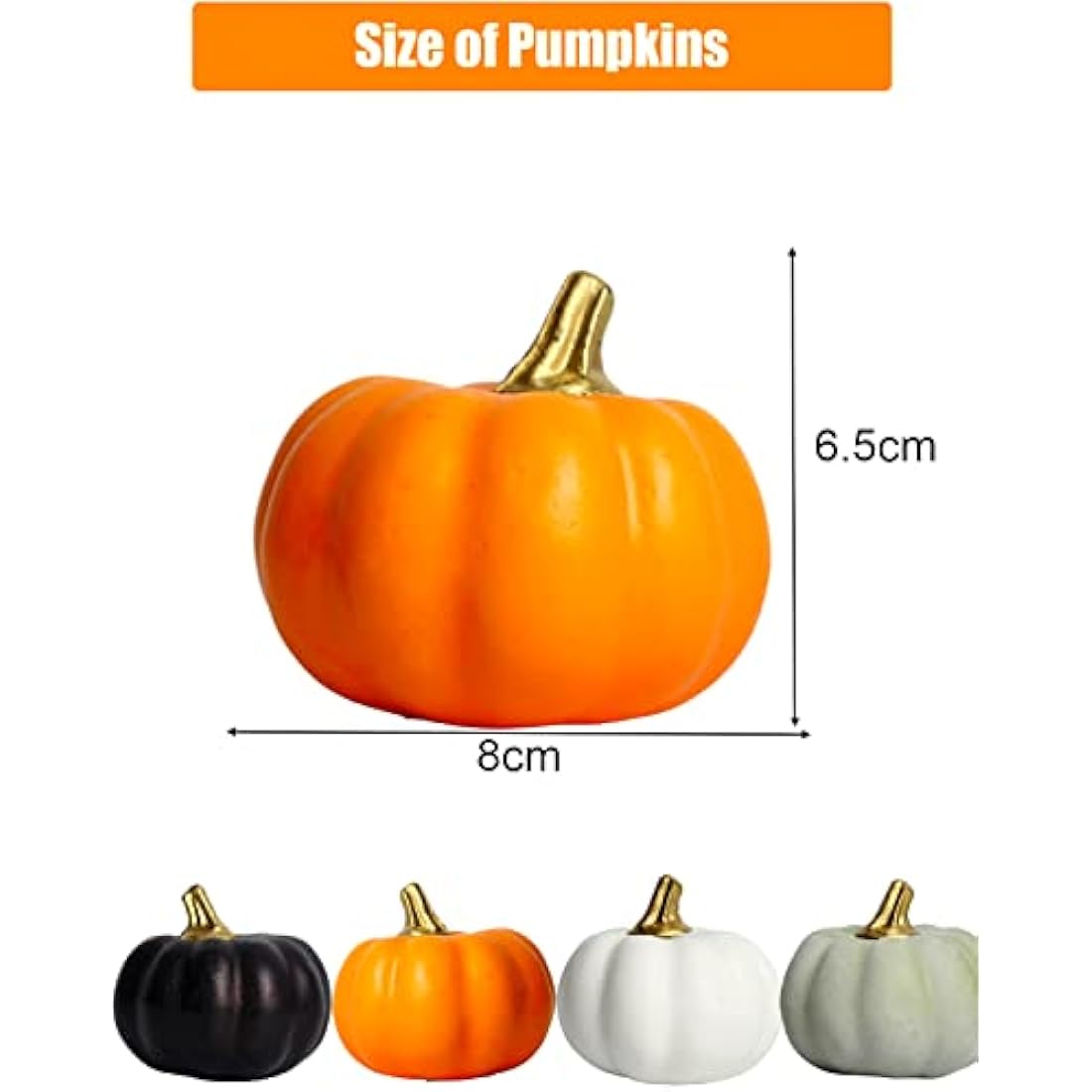12Pcs Artificial Foam Pumpkins – DIY Fall Harvest Decor