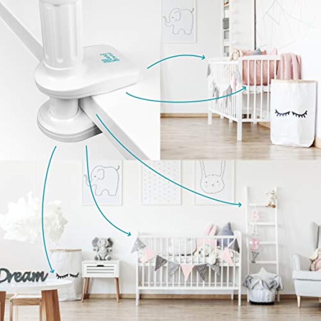 Jolof Store Flexi Twist Baby Monitor Holder – No-Drill Flexible Mount