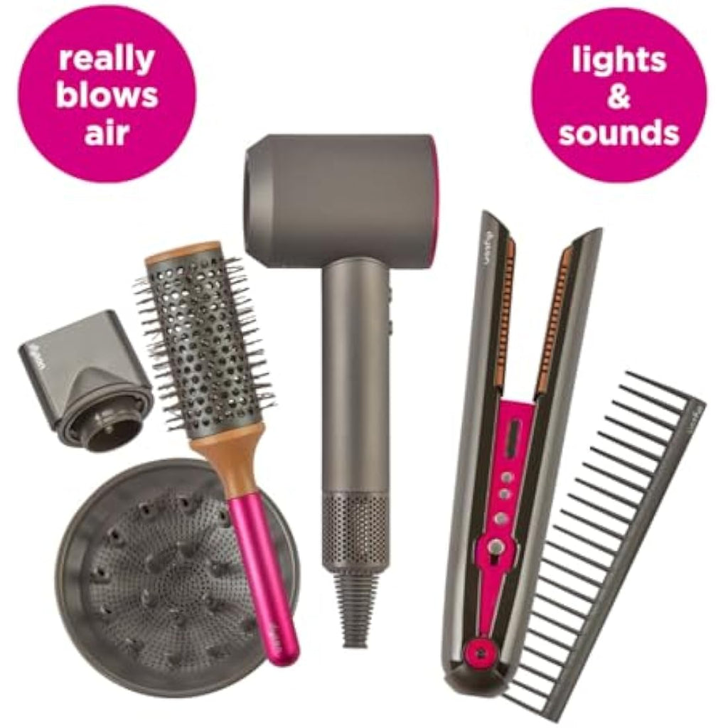 Casdon Dyson Deluxe Styling Set – Toy Hairdryer and Straightener