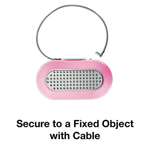 Master Lock Portable Personal Safe – Water-Resistant Security Vault, Pink