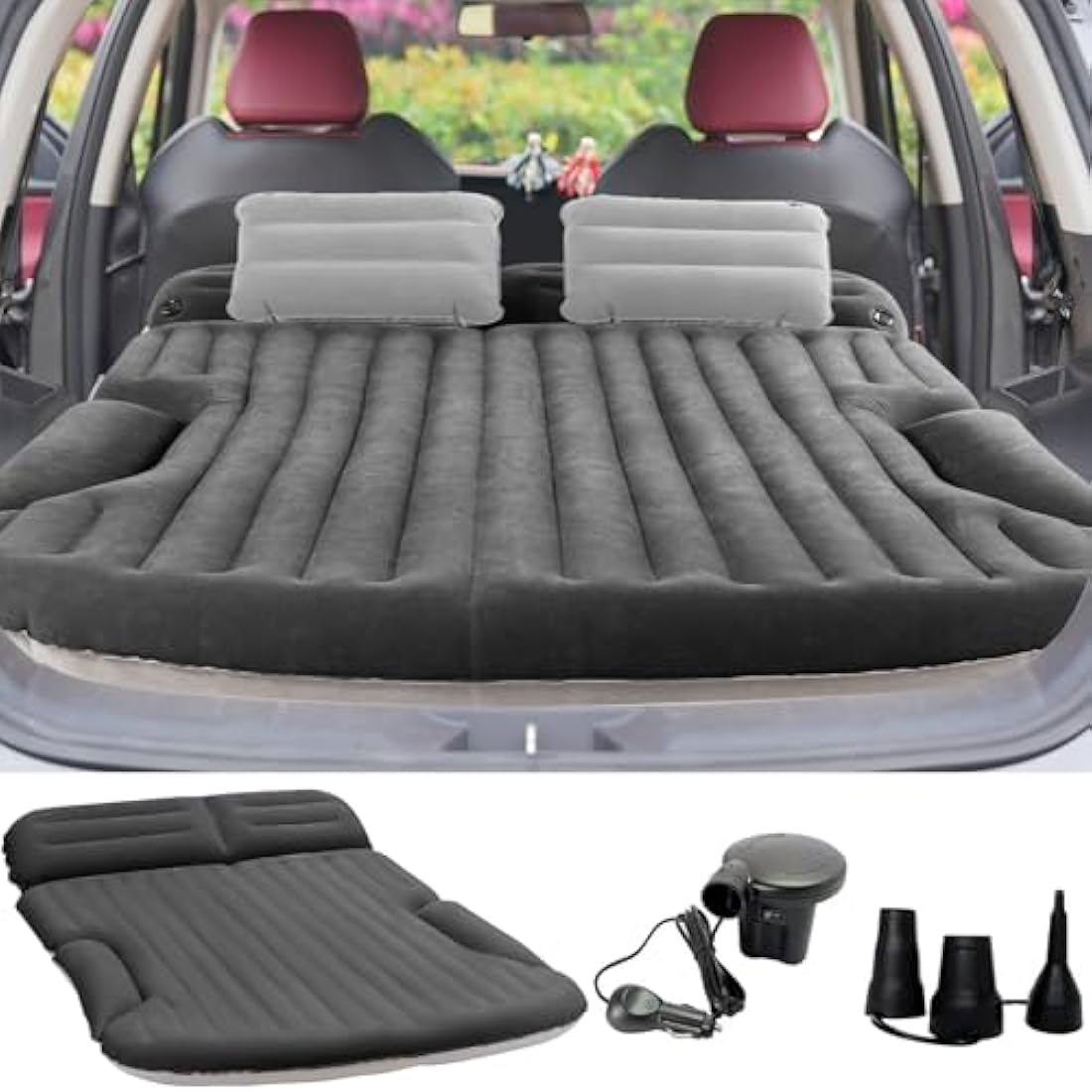 KMZ SUV Air Mattress – Thickened Double-Sided Flocked Camping Bed