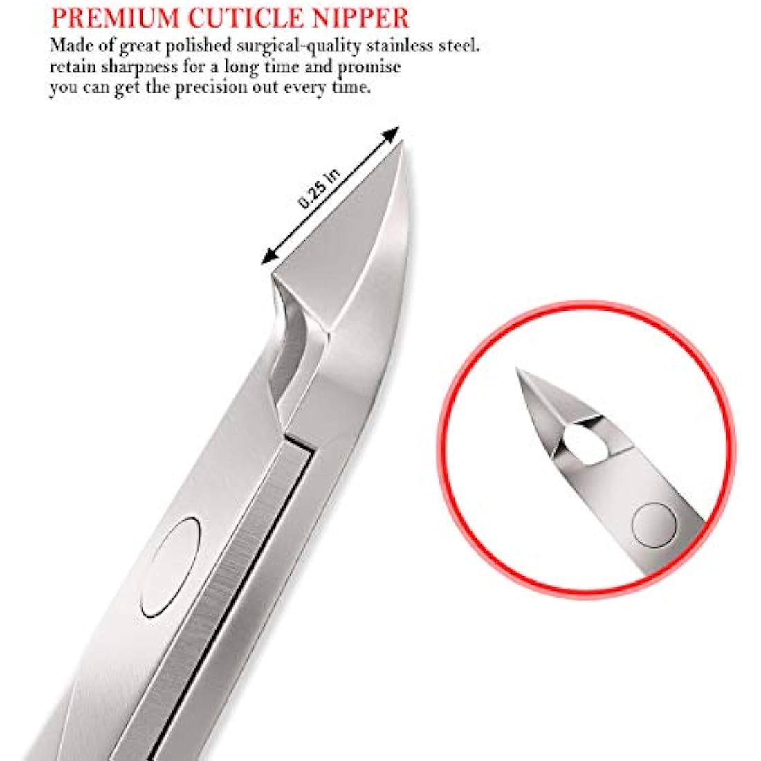 Jestilo Professional Cuticle Nipper – Stainless Steel Manicure Tool