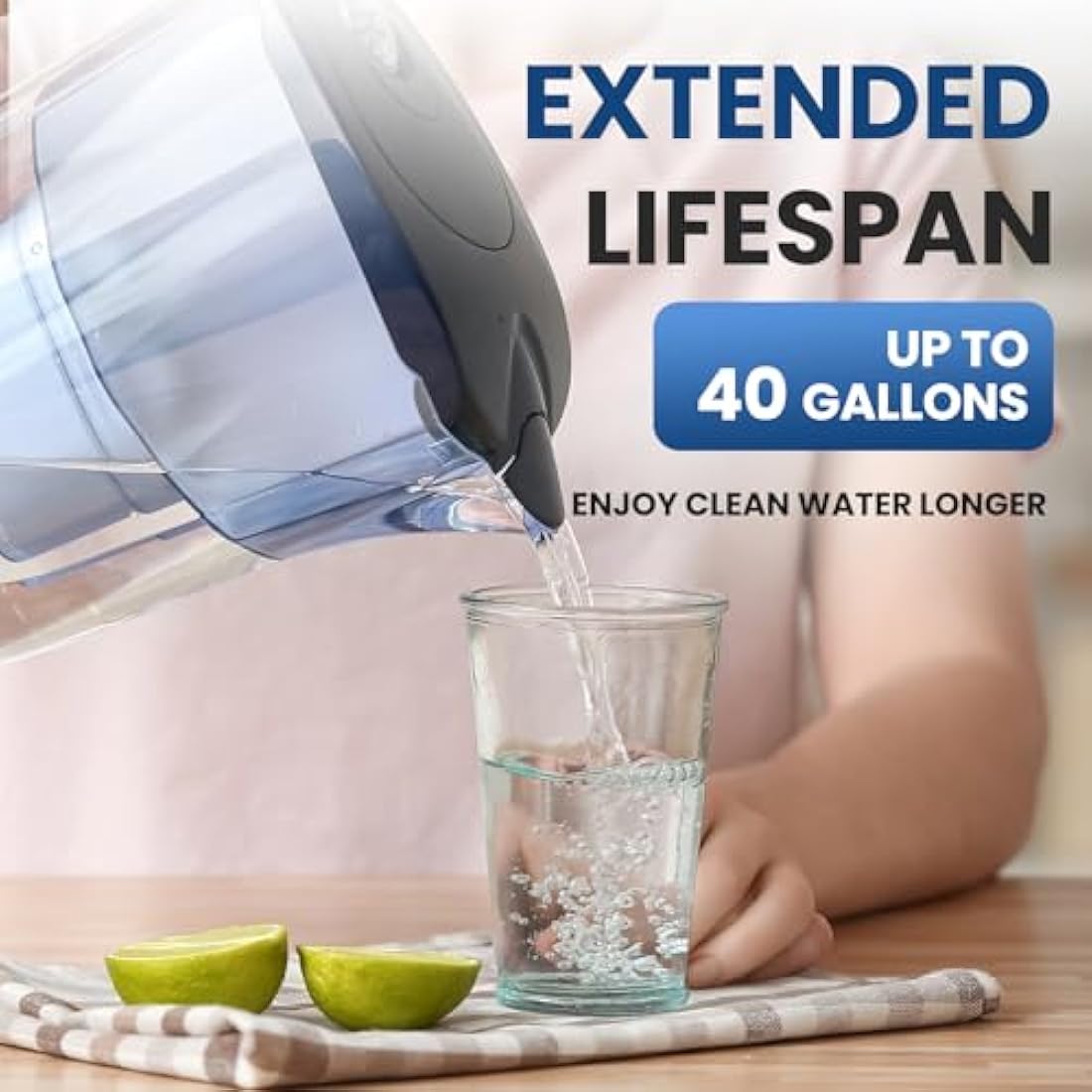 GOLDEN ICEPURE Water Filter Cartridges for Brita Maxtra+ | 12 Pieces