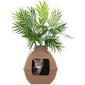 Good Pet Stuff Hidden Litter Box Planter – Enclosed Square Cat Box, Mocha