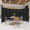 C-Hopetree 8-Panel Room Divider | 180cm Folding Privacy Screen - Black