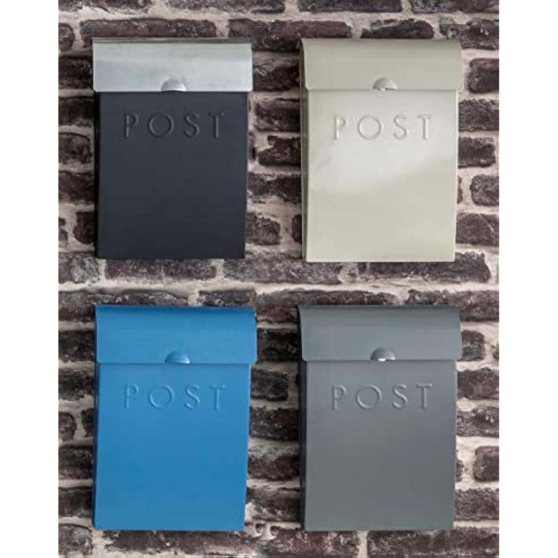 Garden Trading Wall Mounted Post Box – Lockable Steel Letterbox
