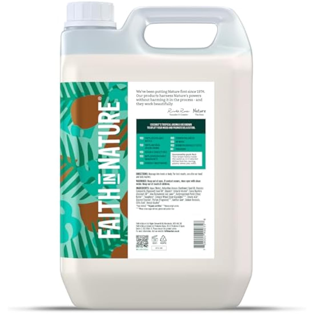 Faith In Nature Coconut Hand & Body Lotion - 5L Bulk Refill Pack
