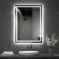 Dripex LED Bathroom Mirror – 500x700mm Anti-Fog Wall Mounted Vanity