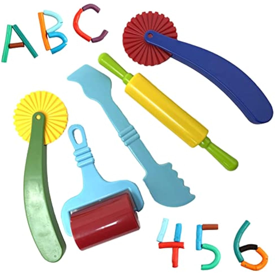 Jolof Store Playdough Set – 5 Piece Dough Tools & Cutters for Toddlers