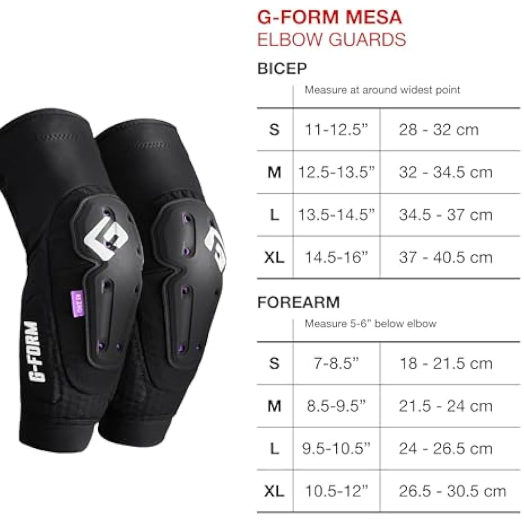 G-Form Mesa Elbow Guards – Breathable DuraTx MTB Protective Pads