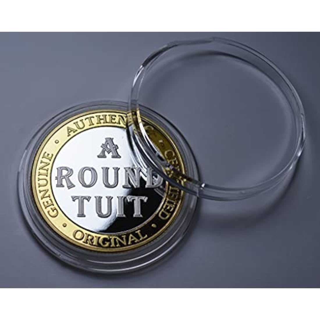 Round Tuit Collectible Coin – 24ct Gold & Silver Clad 30mm