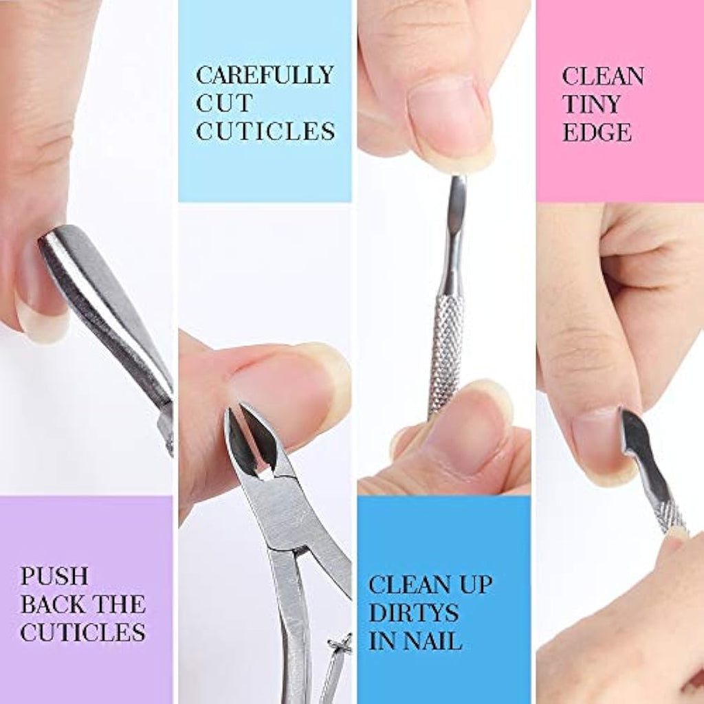 10-Piece Professional Manicure Kit with Nail Files and Buffers