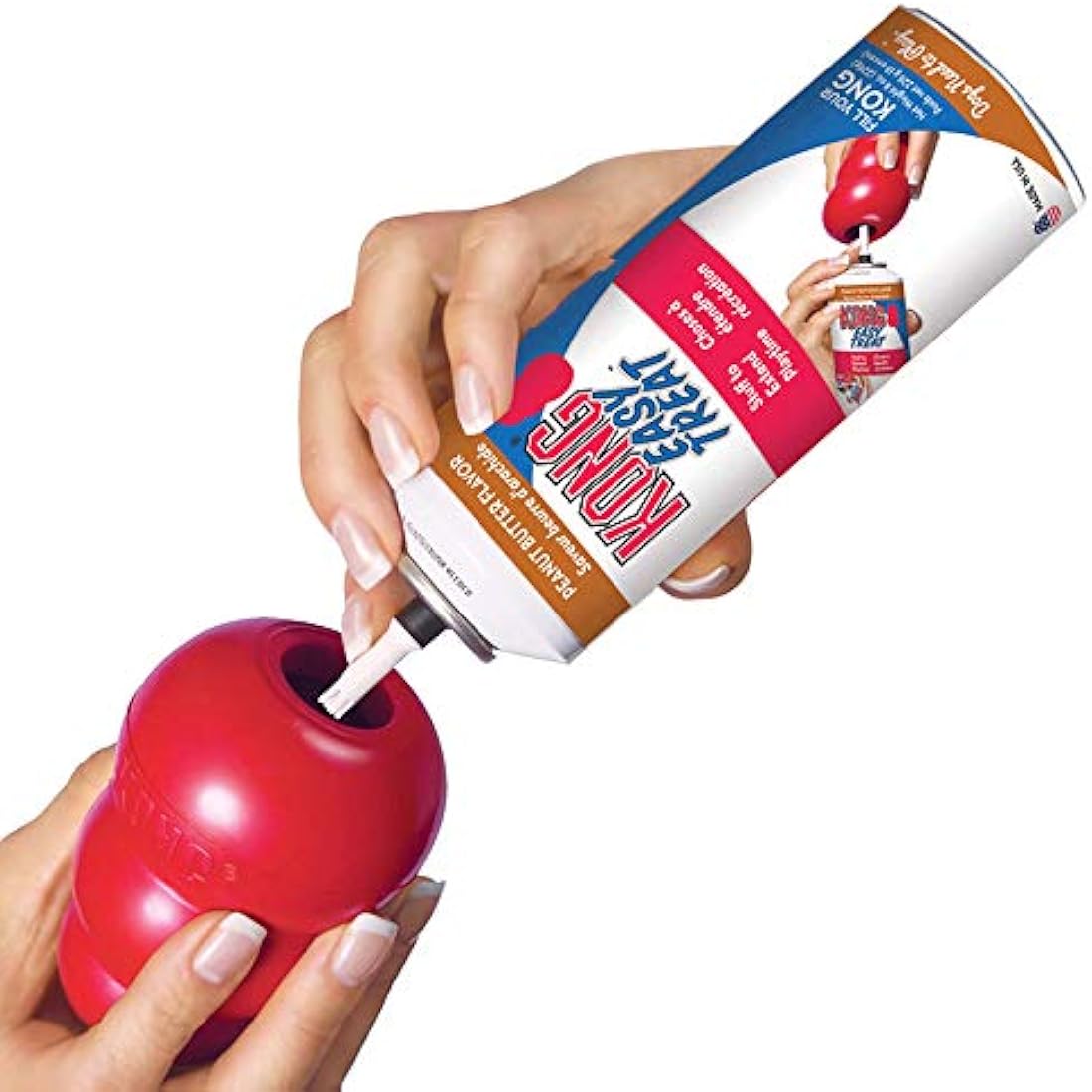 KONG Peanut Butter Easy Treat Paste for Dogs - No-Mess Stuffing, 227ml