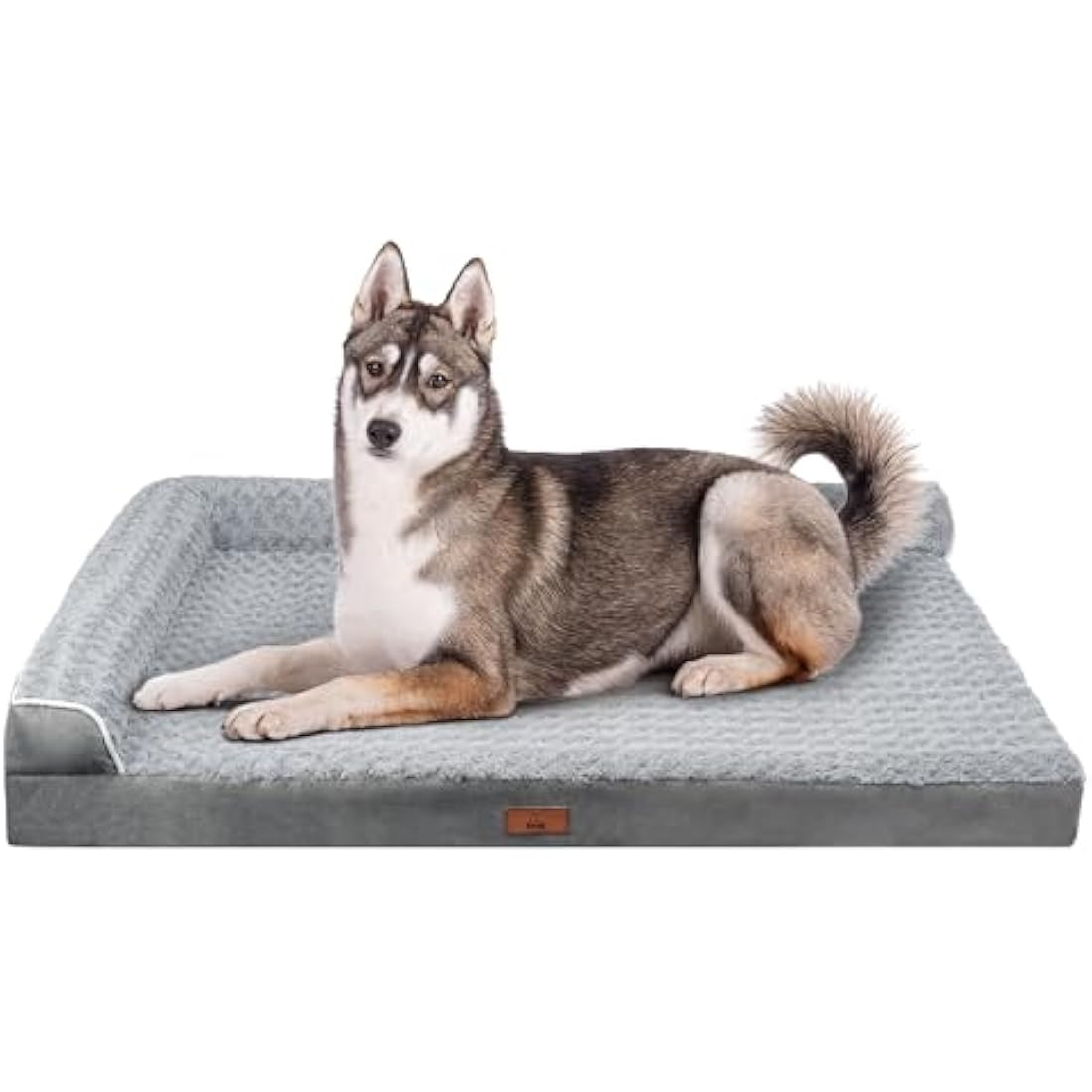 Fur & Bone Orthopedic Dog Bed – Egg Crate Foam Bolster Mattress