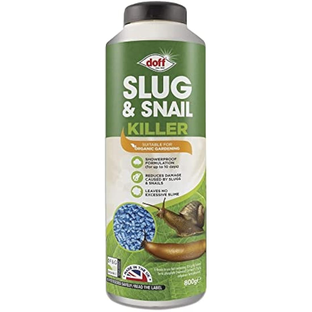Ferris Slug & Snail Killer Pellets – 800g Organic Ferric Phosphate Repellent