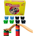 TOY2 Track Connectors – 8 Piece Set for Wooden Railway & Duplo