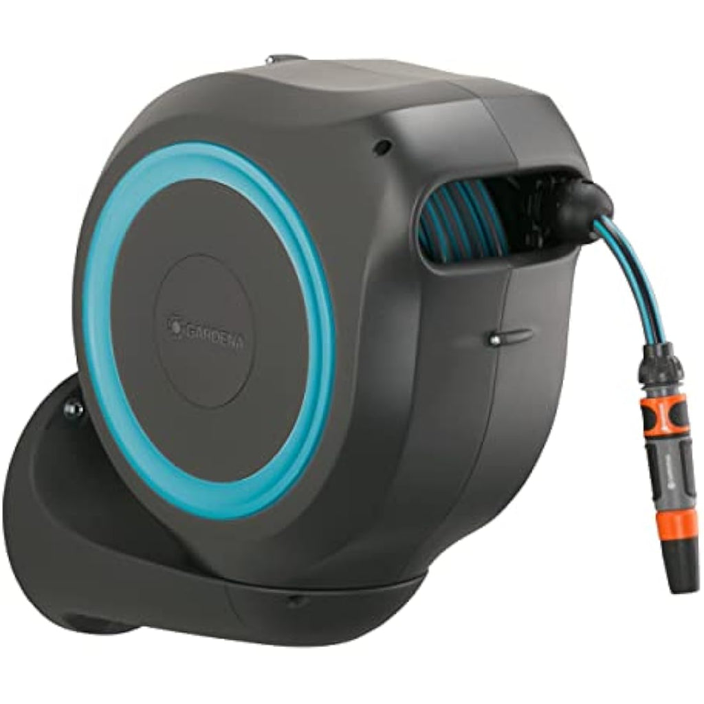 Gardena Wall-Mounted Hose Box Rollup M – 20m Automatic Hose Reel