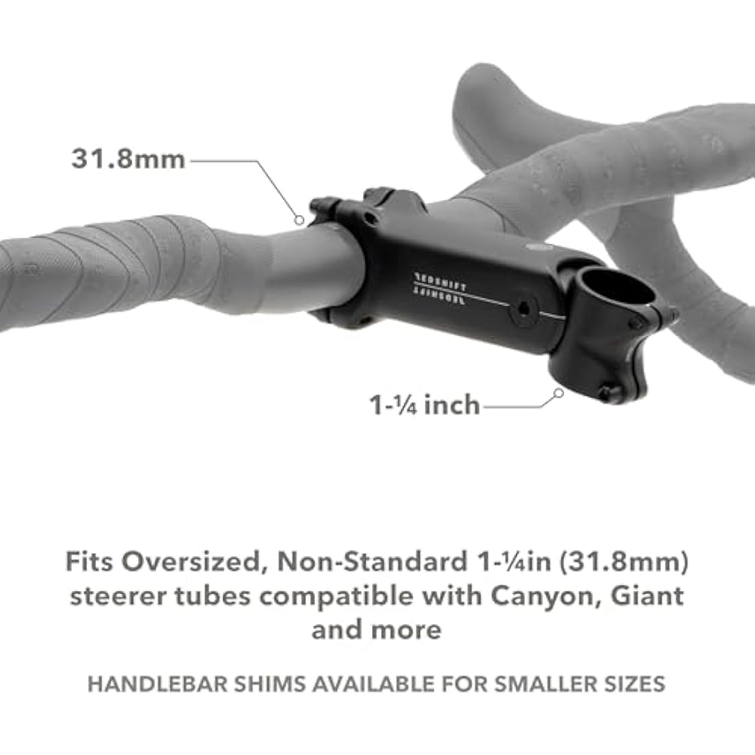 Redshift ShockStop Suspension Stem | 1-1/4 in Steerer for Canyon & Giant