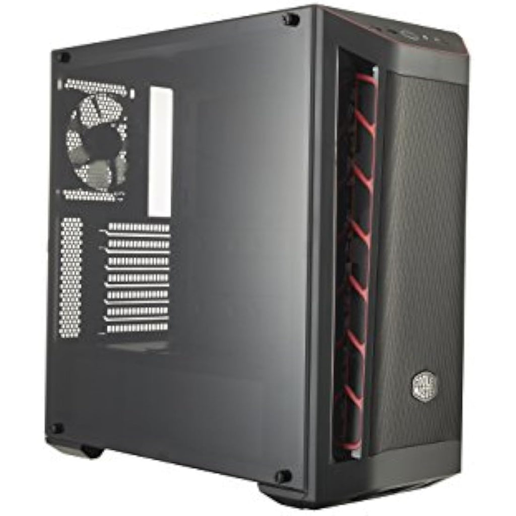 Cooler Master MasterBox MB511 ATX Gaming PC Case – Mesh Front & Red Accent