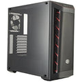Cooler Master MasterBox MB511 ATX Gaming PC Case – Mesh Front & Red Accent