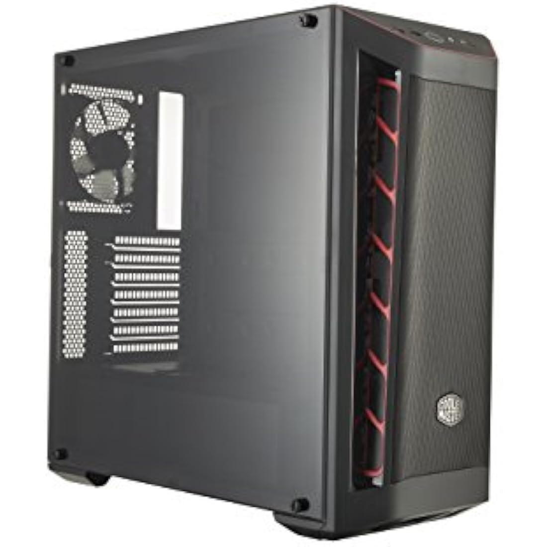 Cooler Master MasterBox MB511 ATX Gaming PC Case – Mesh Front & Red Accent