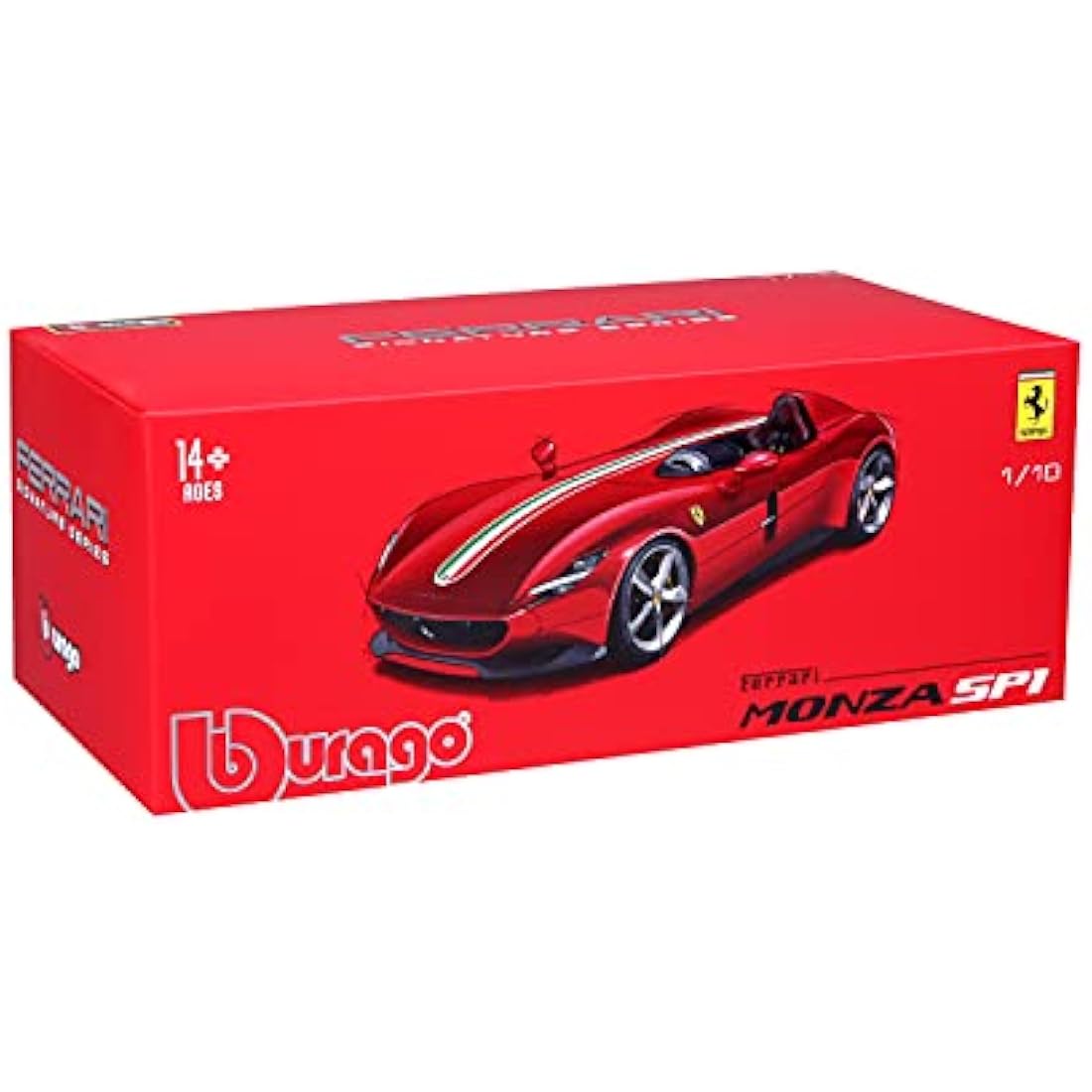 Bburago Ferrari Monza SP1 Die-Cast Model Car – 1:18 Scale Replica, Red