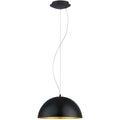 Eglo Gaetano 1 Pendant Lamp | Black & Gold Steel Hanging Light