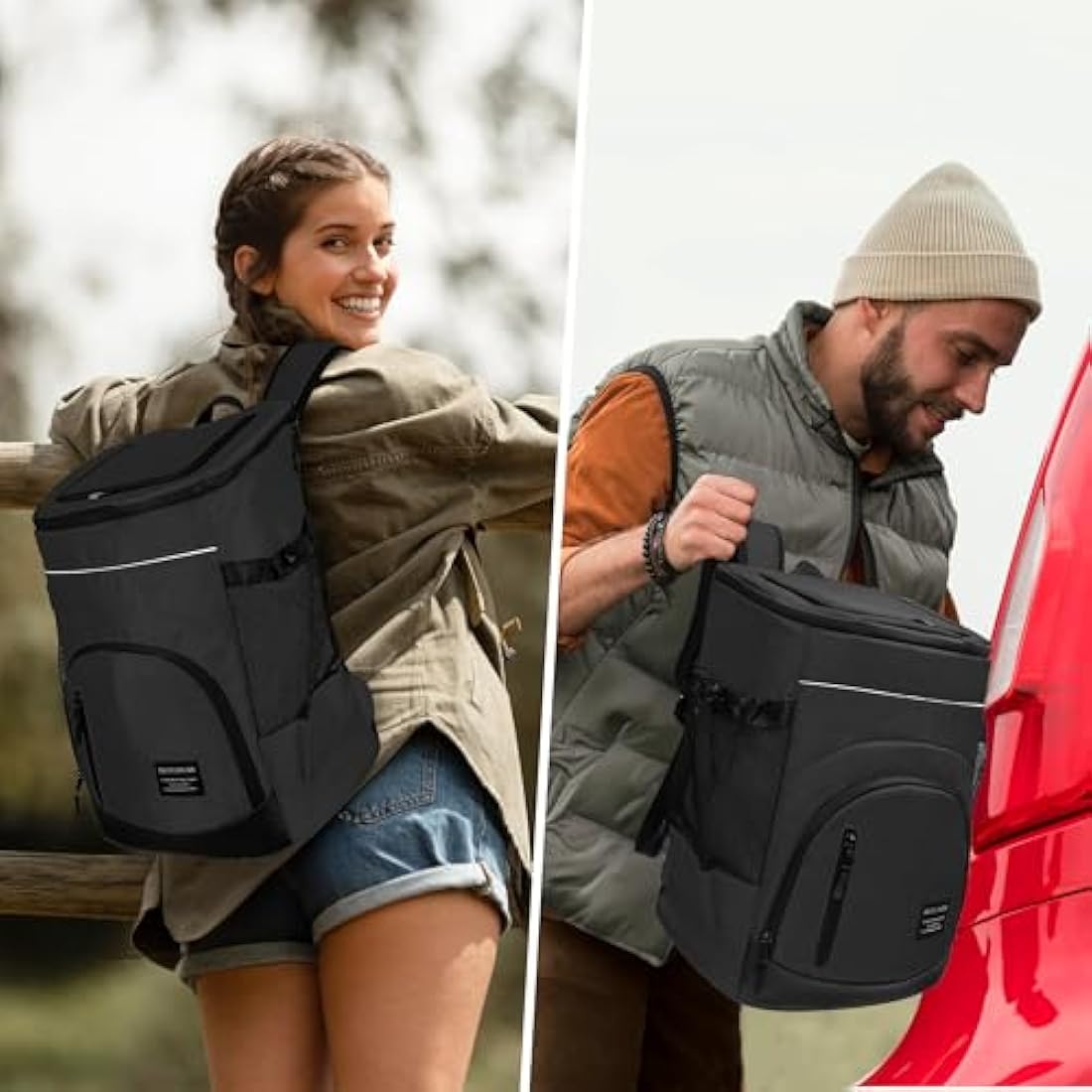 Outplea 30L Cooler Backpack | 36-Can Insulated Leak Proof Soft Bag