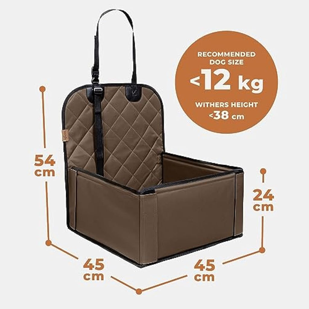 Wuglo Dog Car Seat – Waterproof Booster Seat for Small to Medium Dogs