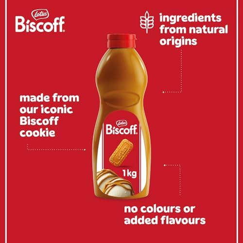 Biscoff Caramelised Biscuit Sweet Spread Topping | Vegan & Nut-Free - 1L