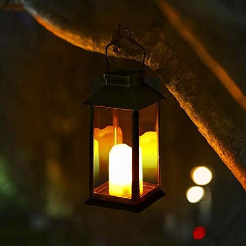 Solar Garden Lanterns – 2 Pack Waterproof Hanging Lights