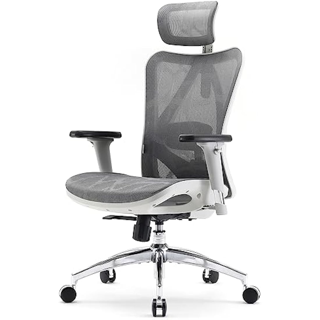 SIHOO Ergonomic Mesh Office Chair | 3D Armrests & Lumbar Support - Gray