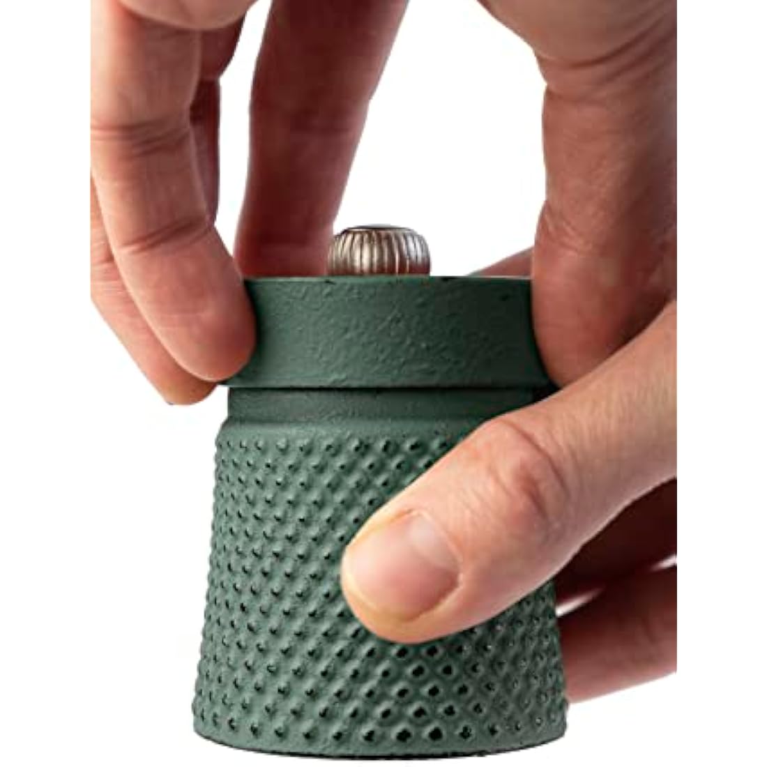 Peugeot Bali Cast Iron Pepper Mill – Celadon Green – 8cm Grinder