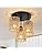 FORCOSO Boho Rattan Ceiling Light | 3-Light Handwoven Vintage Chandelier