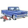 AMT 1960 Chevy Fleetside Pickup with Go Kart Model Kit - 1/25 Scale