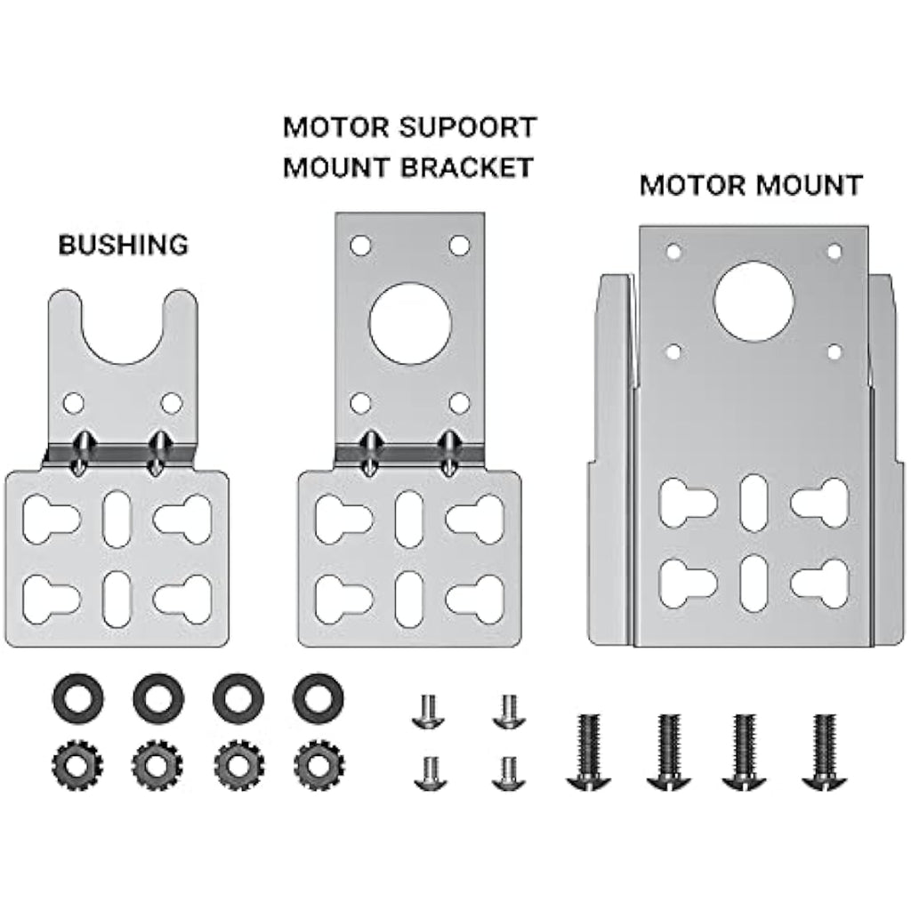 Universal Stainless Steel Rotisserie Motor Bracket Set