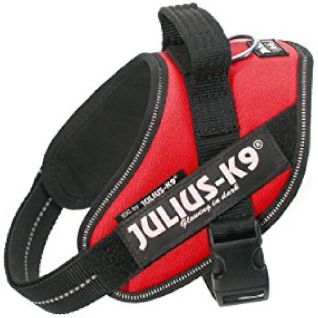 Julius-K9 IDC Powerharness - Durable Reflective Dog Harness, Red, XS