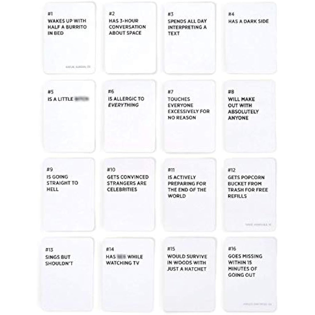 Drunk Stoned or Stupid Party Game | 250 Card Adult Drinking Game