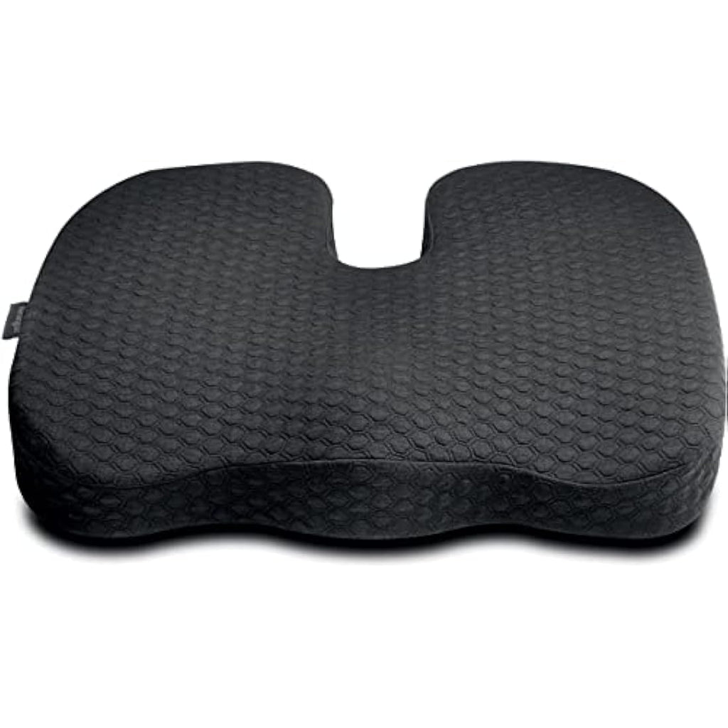 Kensington Premium Cool-Gel Memory Foam Seat Cushion - Black